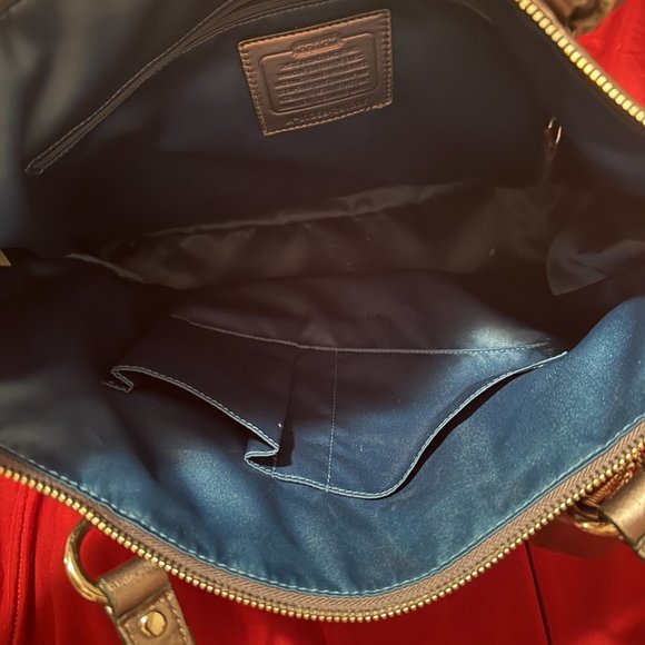 COACH POPPY OPT ART GLAM TOTE BAG - Picture 6 of 6